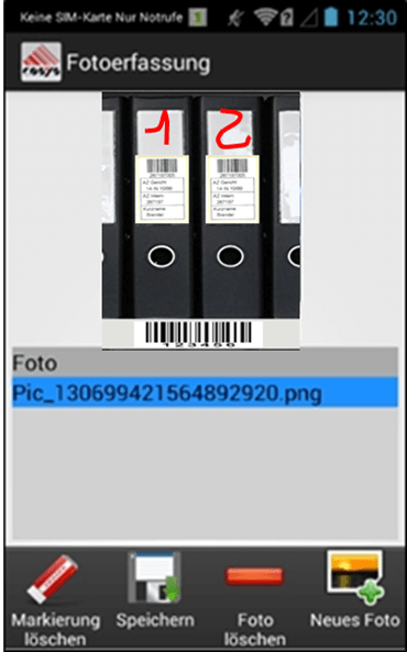 Captura de fotos Gestión de documentos